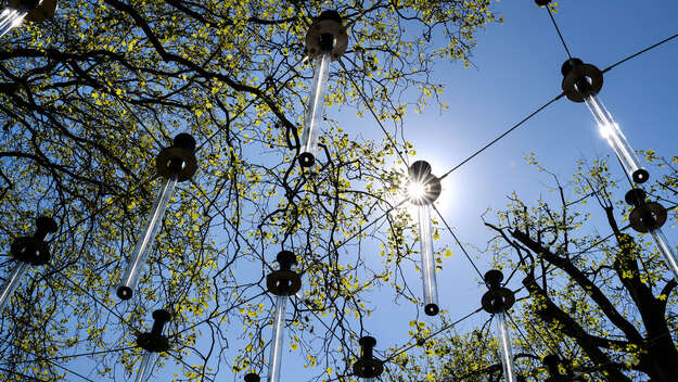 Torraum Ökumene der Weltausstellung Reformation, die Installation 'Clouds'