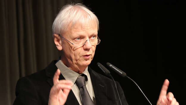 Prof. Dr. Lucian Hölscher aus Bochum vor der EKD-Synode 2017 in Bonn