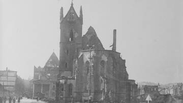 Stuttgarter Leonhardskirche 1945