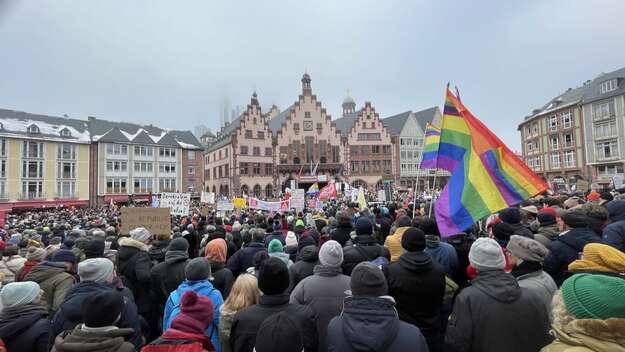 Demo gegen rechts in Frankfurt am Main 2024