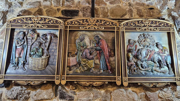 Altarbild aus der Hananias-Kapelle in Damaskus, Syrien