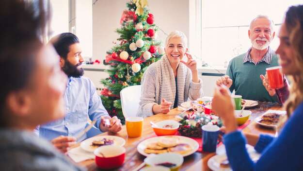 Frieden am Frühstückstisch an Weihnachten