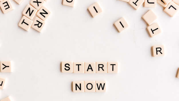 Scrabble-Steine: Start now