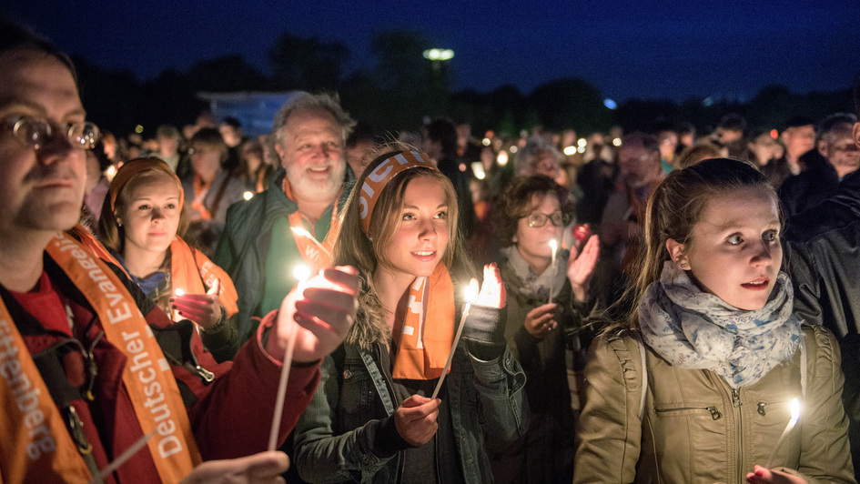 'Abend der Begegnung' am Mittwochabend beim evangelischen Kirchentag in Berlin (2017)