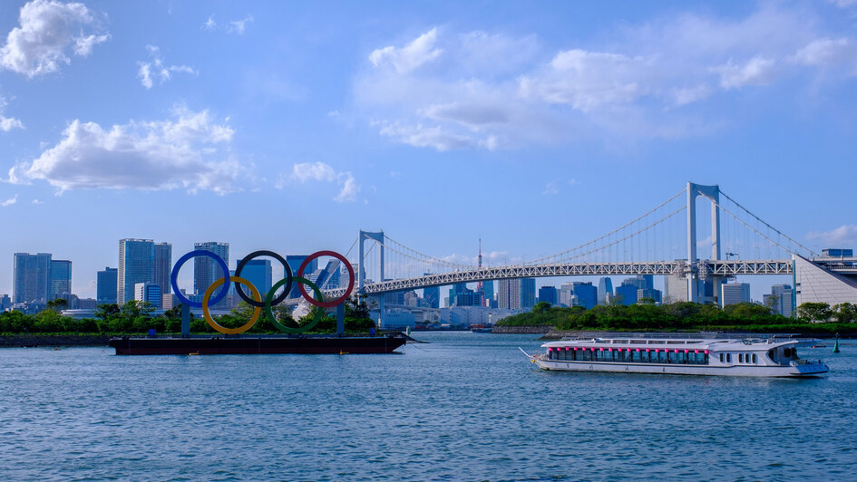 Olympische Ringe in Tokyo