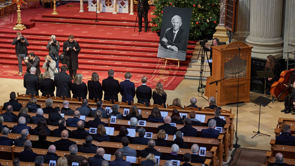 Trauergottesdienst für Wolfgang Schauble im Berliner Dom