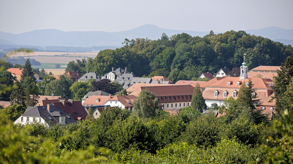 Blick auf den Ort Herrnhut