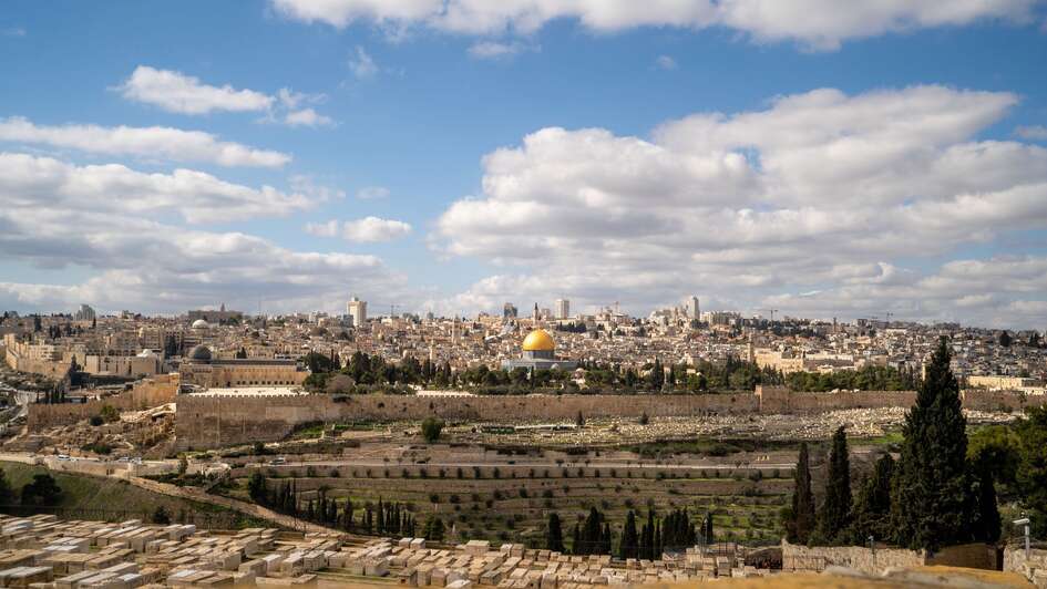 Blick auf Jerusalem