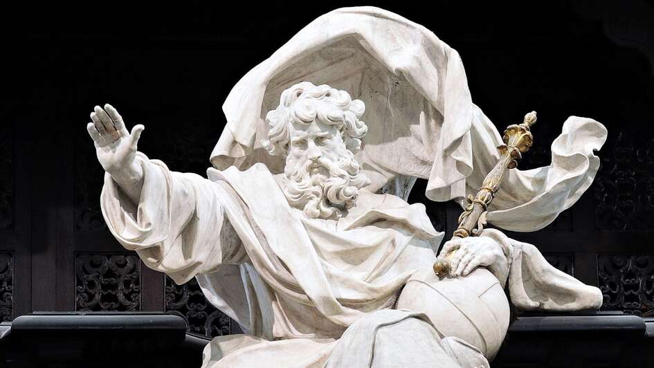 Marmorfigur 'Gott Vater' Marmorfigur 'Gott Vater'
