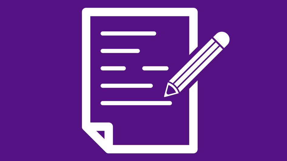 Symbolbild Icon Liste mit Stift Anerkennungsrichtlinie der EKD