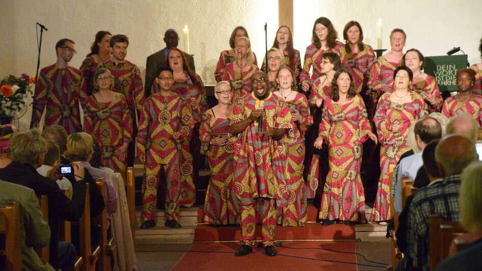 Gospelgottesdienst im Afrikanischen Zentrum in Hamburg Borgfelde