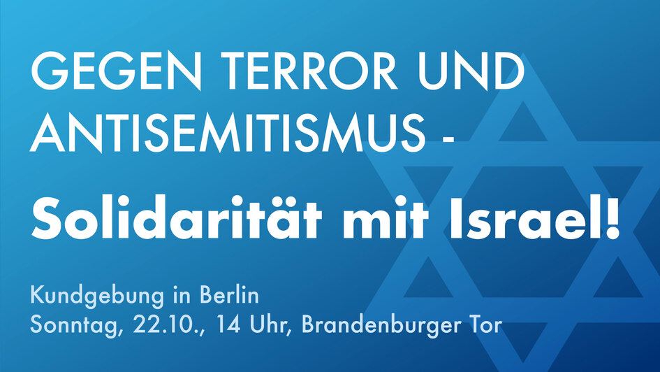 Infotext Kundgebung gegen Terror und Antisemitismus