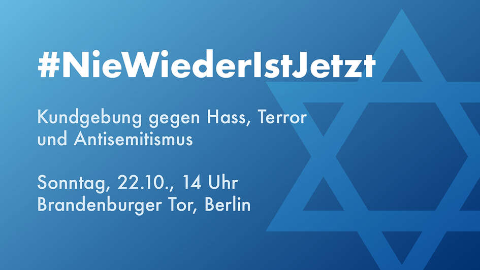 #NieWiederIstJetzt