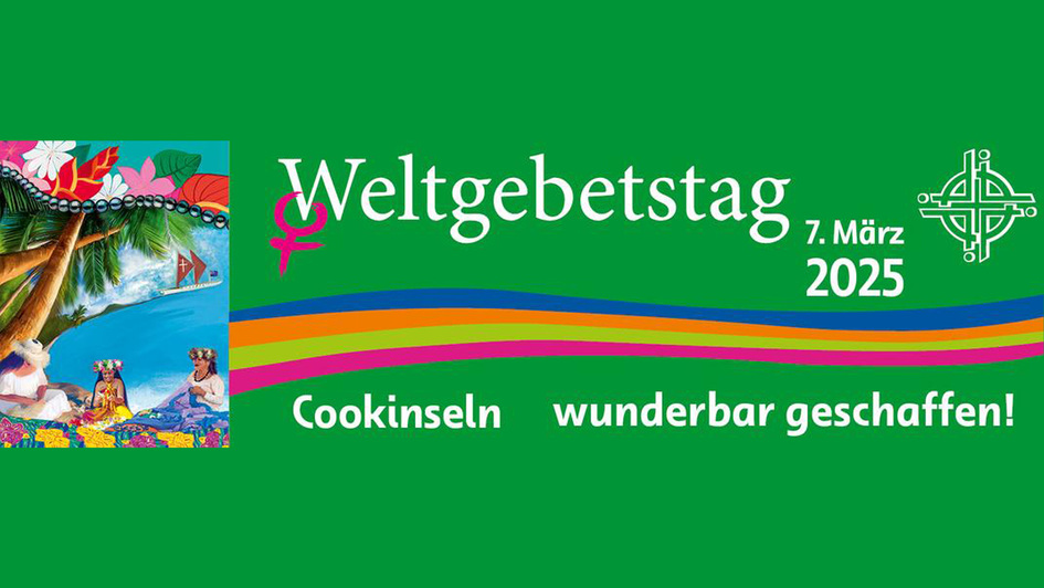 Screenshot Weltgebetstag.de Banner zu 2025 Cookinseln.