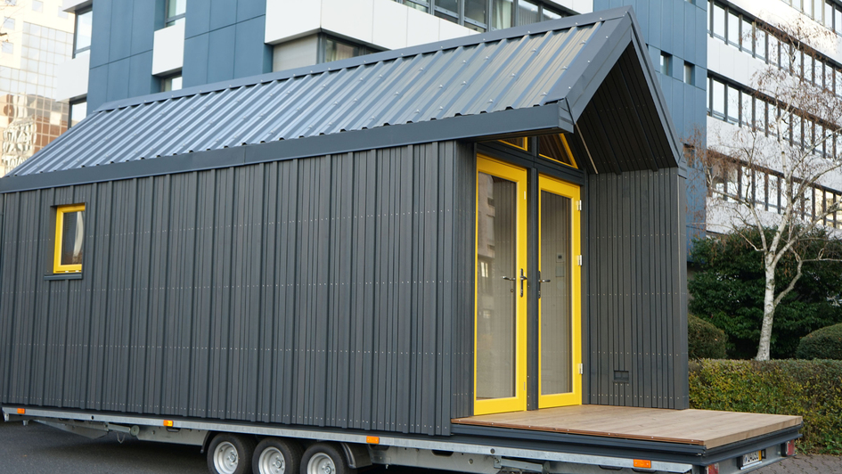 Tiny Church, die im Stadtteil Niederrad aufgebaut worden ist