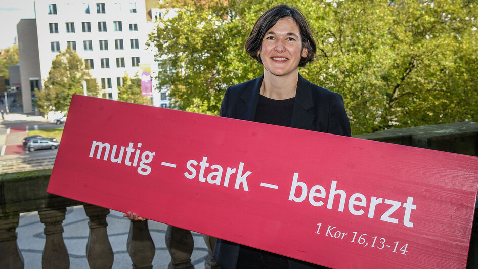 Motto des Kirchentags: mutig - stark - beherzt