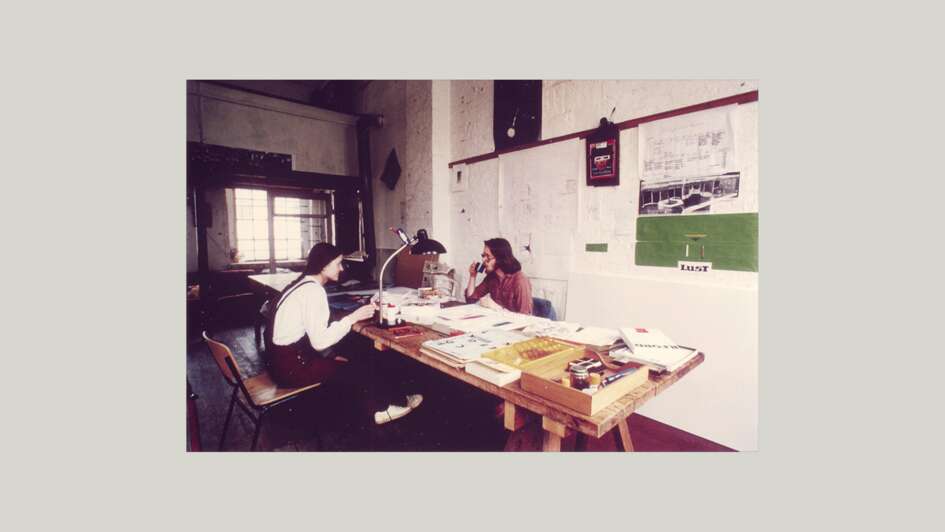 Gerda M. und Horst F. Neumann in ihrem Studio etwa 1983