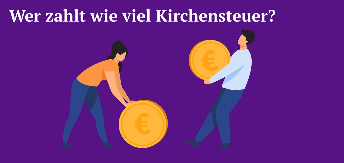 Infografik: Wer zahlt wieviel Kirchensteuer?