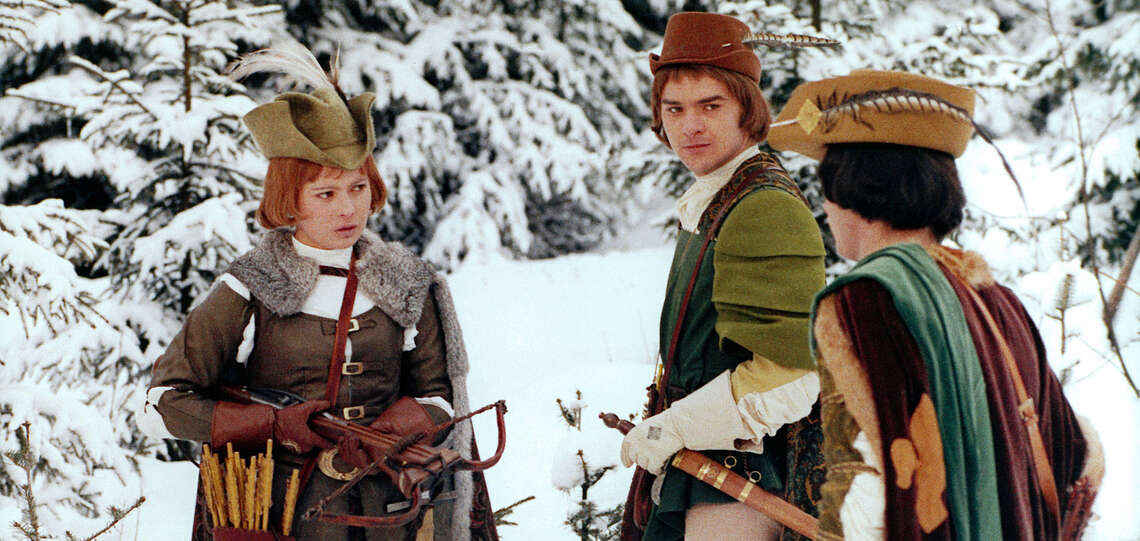 Filmszene aus dem Weihnachsklassiker „Drei Haselnüsse für  Aschenbrödel“