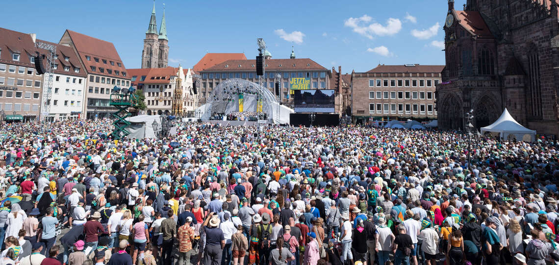 Abschlussgottesdienst des Kirchentags in Nürnberg