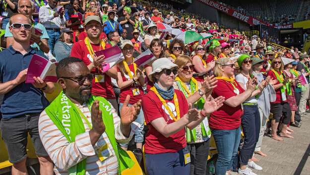 Gottesdienst im Fußballstadion von Borussia Dortmund