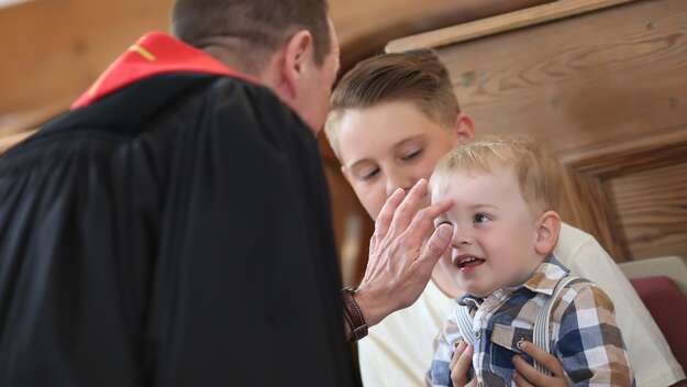 Schriftzug „An Gottes Segen ist alles gelegen“