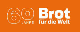 Oranges Logo 60 Jahre 'Brot für die Welt'