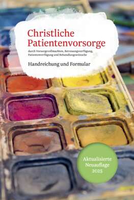 Cover der Broschüre Christliche Patientenvorsorge, 2025