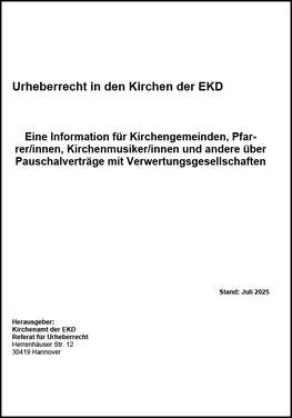 Cover Urheberrecht in der EKD