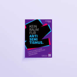 Plakat (lila) – mit Unterzeile